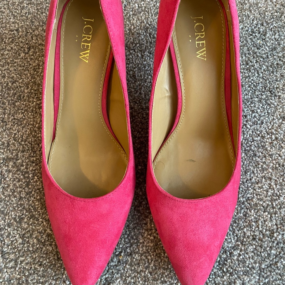 J Crew Factory Pink High Heels Size 8- WORN TWICE